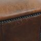 Vintage Sheepskin Leather Ottoman