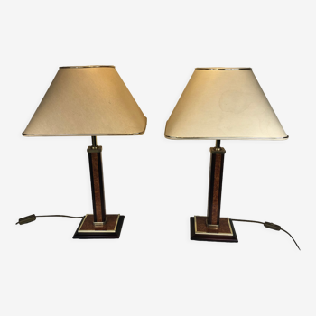 Pair of lamps Robert de Schuytener, 1980