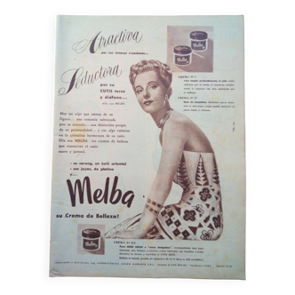 Publicité papier produit cosmétique issue d'une revue des années 1940