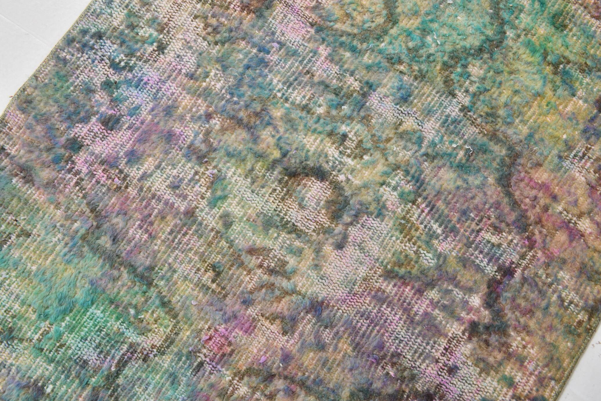 2x8 Multicolor Vintage Runner Rug, 80x248Cm