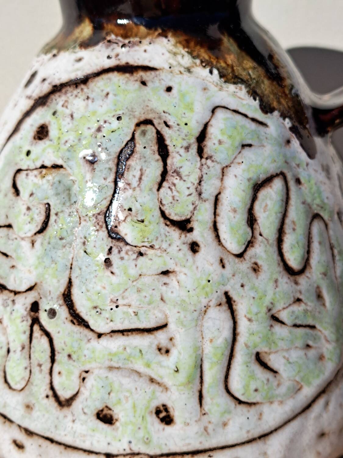 Ceramic pitcher Juliette Derel Vallauris 1960