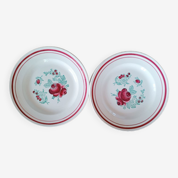 6 assiettes plates modèle Bellegarde Gien