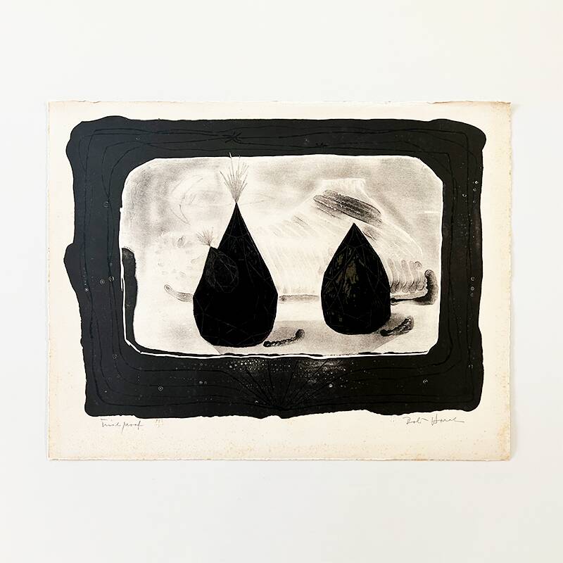 Signed and numbered lithograph “Trial Proof” by Bohuslav Horak