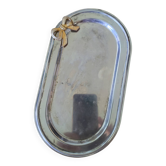 Metal tray with knot