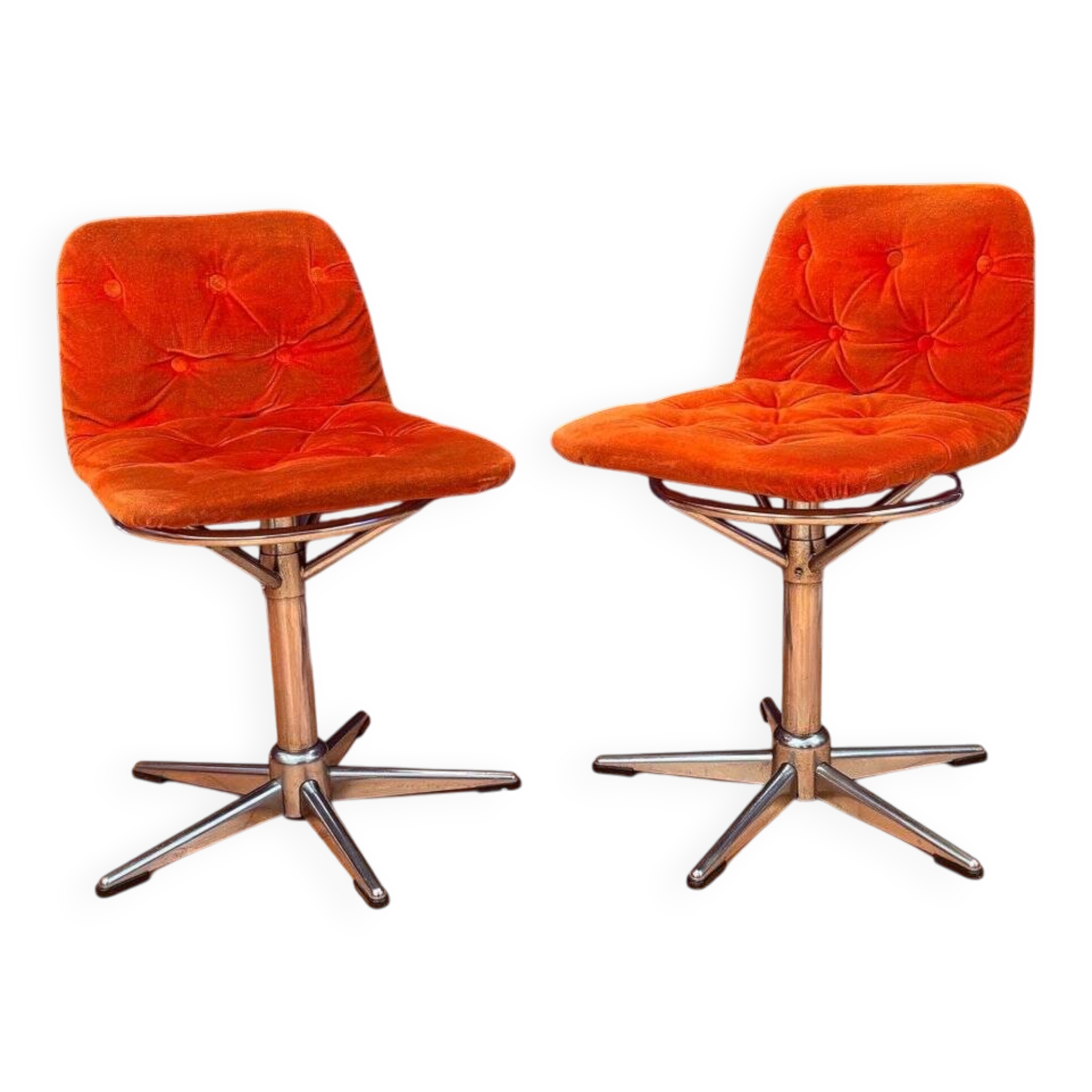 Swivel chairs, 1960s, set of 2