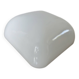 White opaline ceiling light, 60s 70s