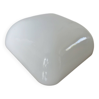 Plafonnier en opaline blanche, années 60 70