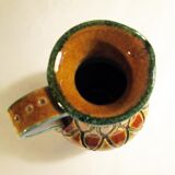 Colorful ceramic pitcher