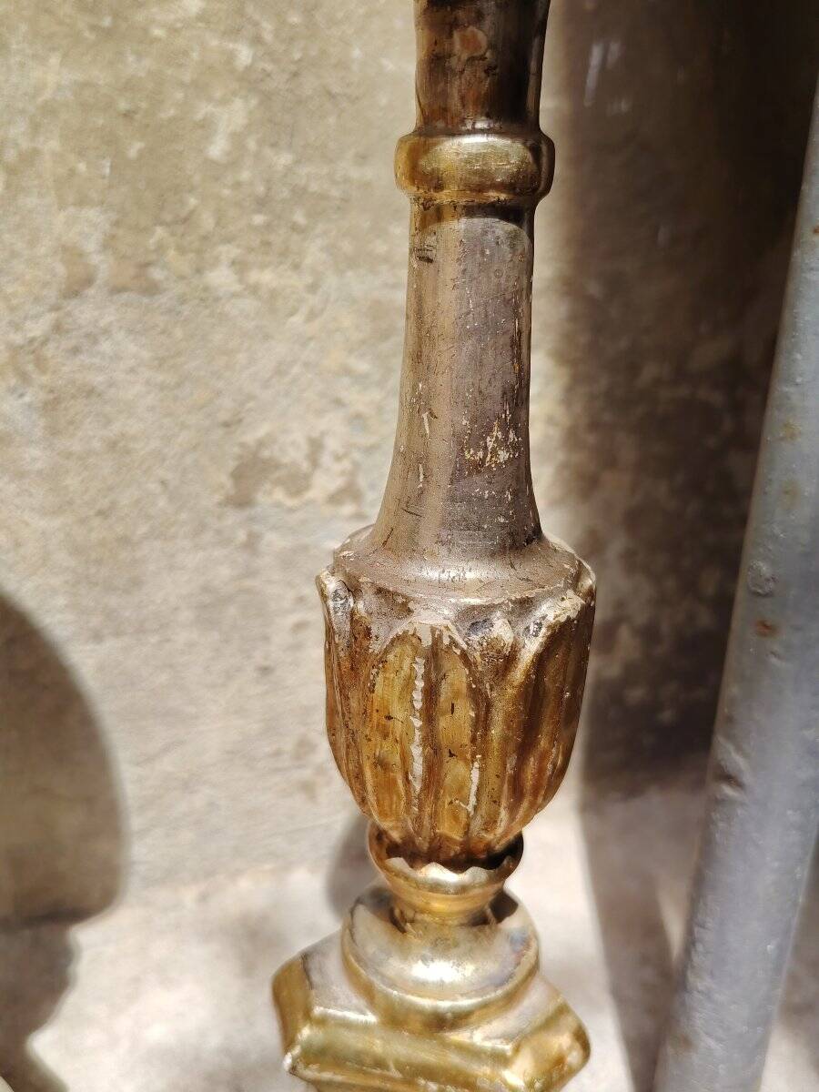 Original Louis XVI silver candlesticks and antiques from Mecca.