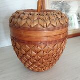 Box "Apple" in wicker 70s