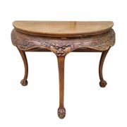 Half-moon console "Yueyazhuo", Huanghuali wood, Qing dynasty, circa 1790 – China