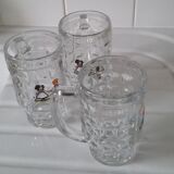 Lot de 3 chopes à bière