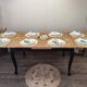 Table style regence en chene massif