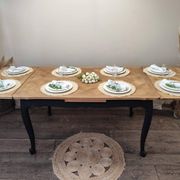 Regence style table in solid oak