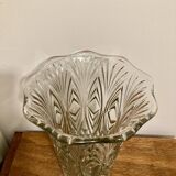 Molded glass vase