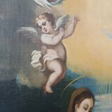 Old oil painting on canvas, 18th century