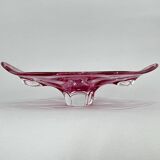1960s Czech Art Glass Bowl by Josef Hospodka for Chribska Glassworks