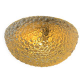 Vintage glass ceiling light by Helena Tynell for Glashütte Limburg