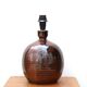 Brown stoneware "ball" lamp foot by Guy Baudat, 70s