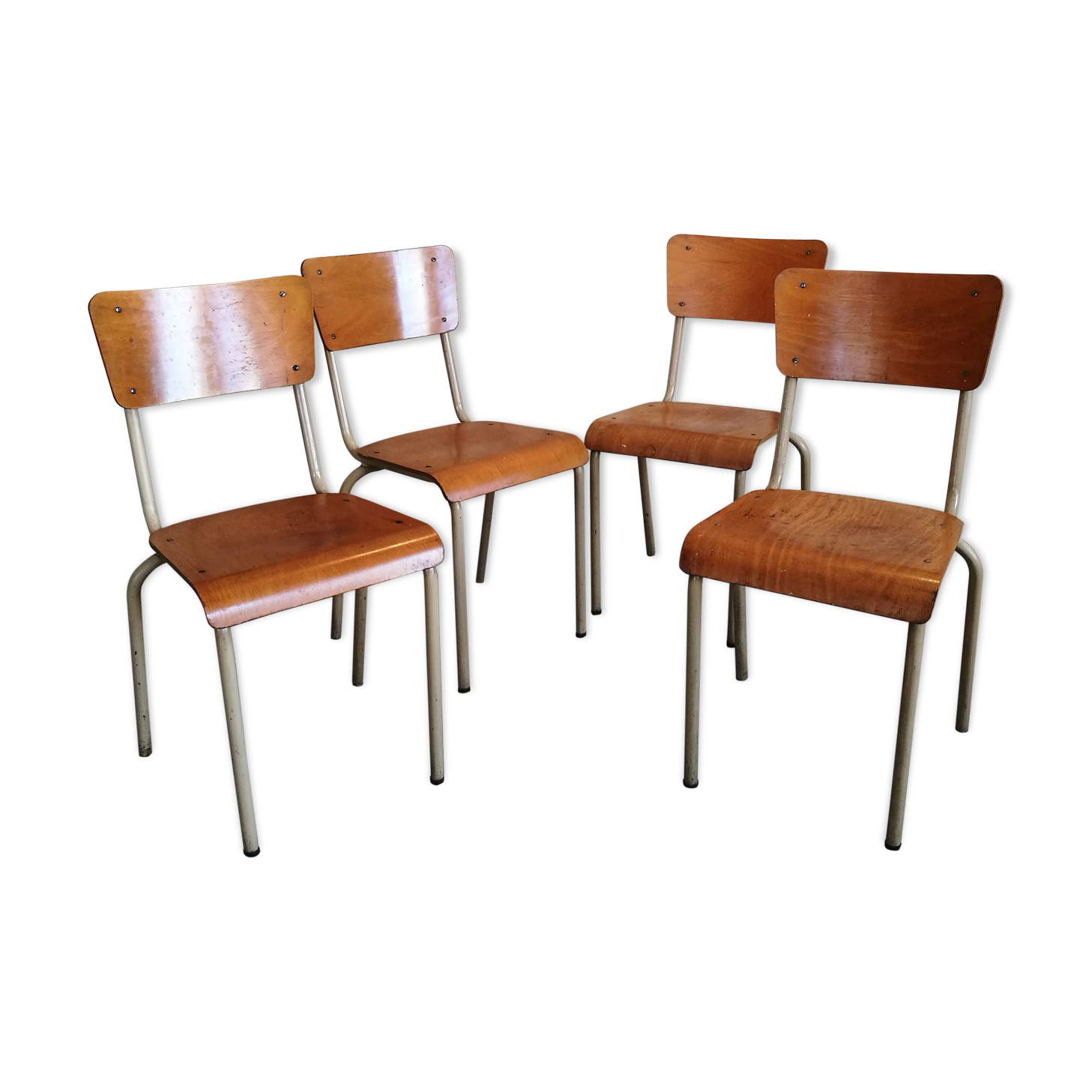Set of 4 school chairs, school