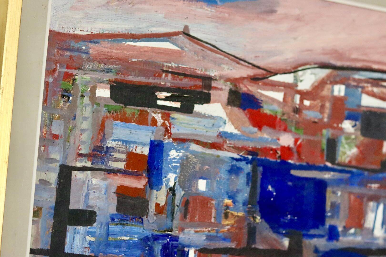 Mid-Century Original Swedish Oil on Panel "Abstract" – Hultkrantz