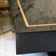 Jean-Claude Mahey, attributed to – Black lacquer and brass coffee table, Mais