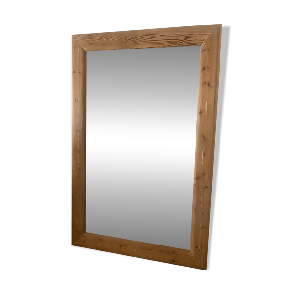 Très grand miroir en pin ancien — Beyit