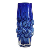 1960's Flower Vase by Pavel Hlava for Novy Bor Glasswork