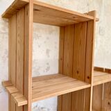 80s pine bookcase
