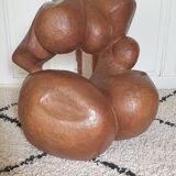 Abstract wooden sculpture