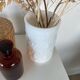 Large opaline white vase