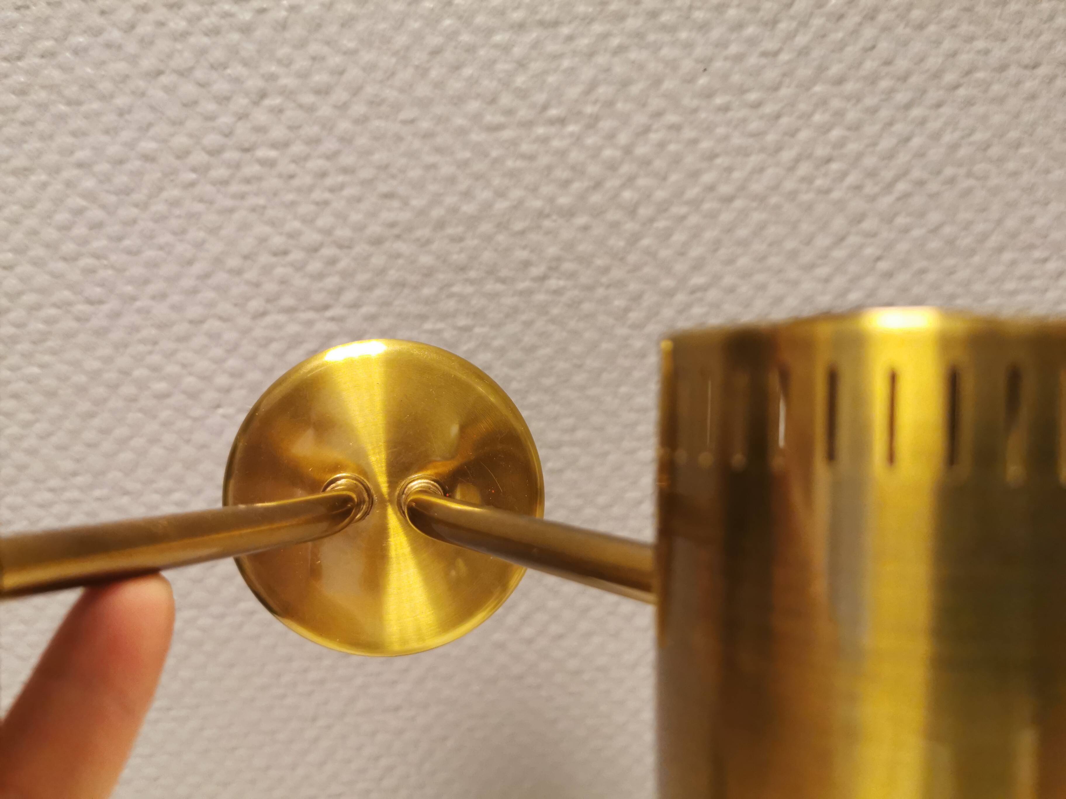 Jo Hammerborg "Nordlys" wall lamp, with double "arm" designed in 1963 and manufactured by Fog&Mørup