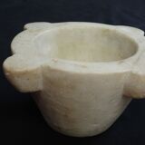 Carrara marble mortar of nineteenth century 26 x 13 cm