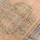 6x9 Vintage Orange & Blue Floral Pattern Turkish Vintage Rug, 180x275 Cm