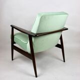 Chaise longue vintage vert clair GFM63 par J.Kedziorek, années 1970