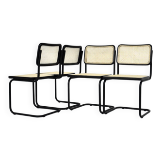 Chaises de salle à manger Style B32 par Marcel Breuer Ensemble de 4