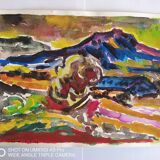 Pierre Lacroux (1909-1993) Gouache on paper, 1989