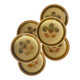 6 assiettes creuses en faïence de Gien France