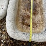 2 reconstituted stone planters