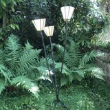 Lampadaire 3 bras scoubidou vintage années 50/60