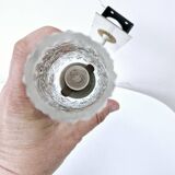 Pair of Vintage Molded Glass Metal Wall Sconces Signed Cervin Functional