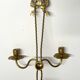 Antique Pair of 2-Light Wall Lights - Gilt Bronze - Louis XVI Style Knot