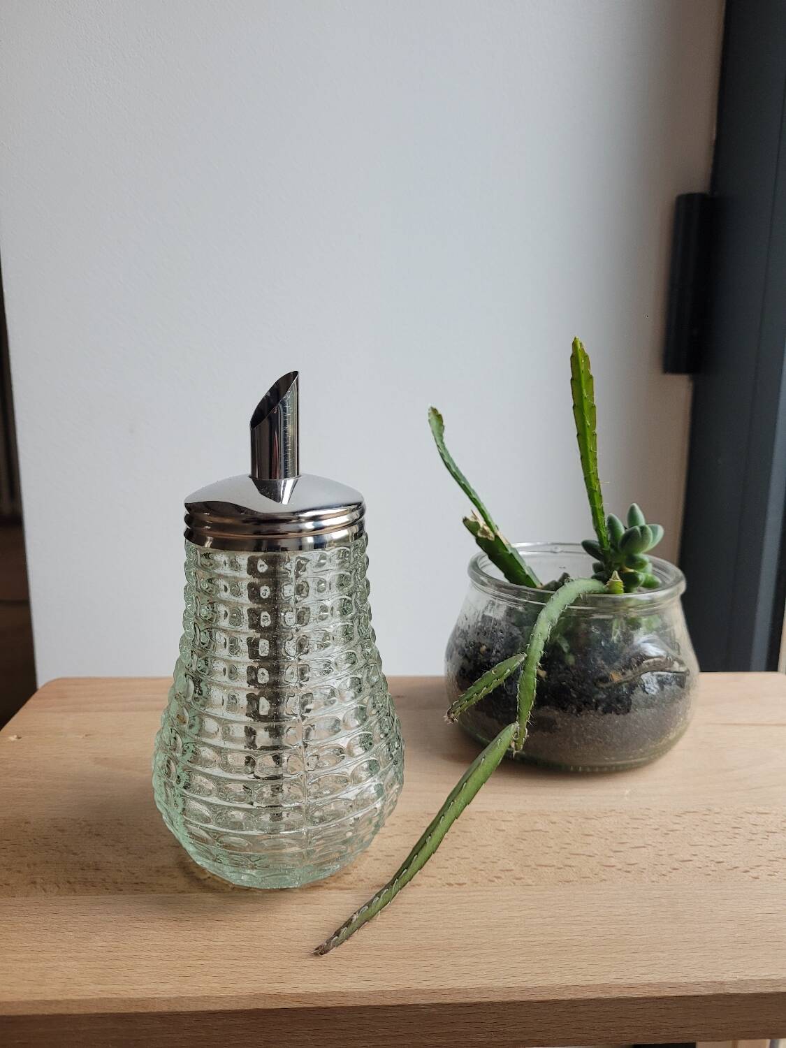 Grace vintage glass sugar bowl