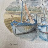 Watercolor of Honfleur