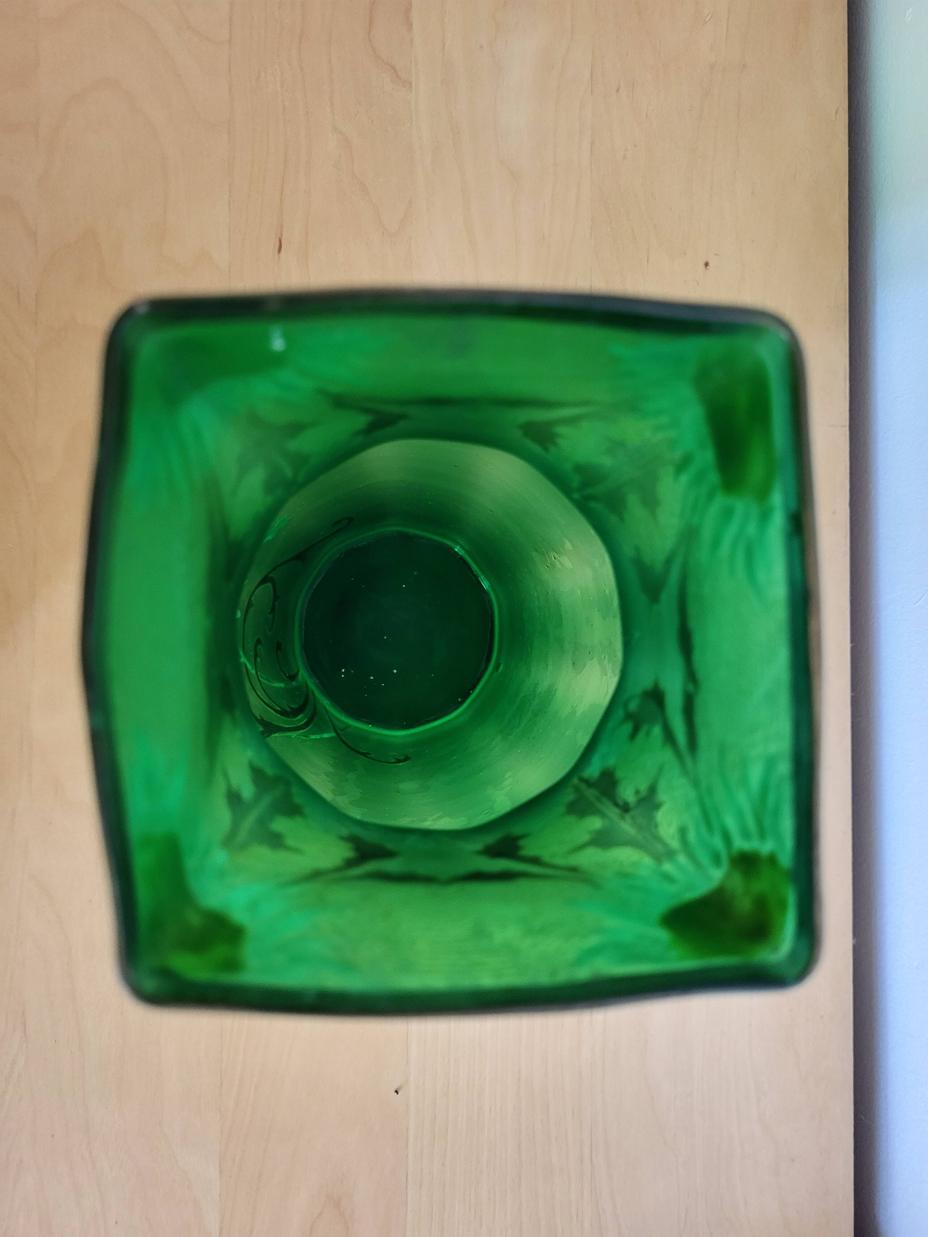 Legras art nouveau vase daisy decor