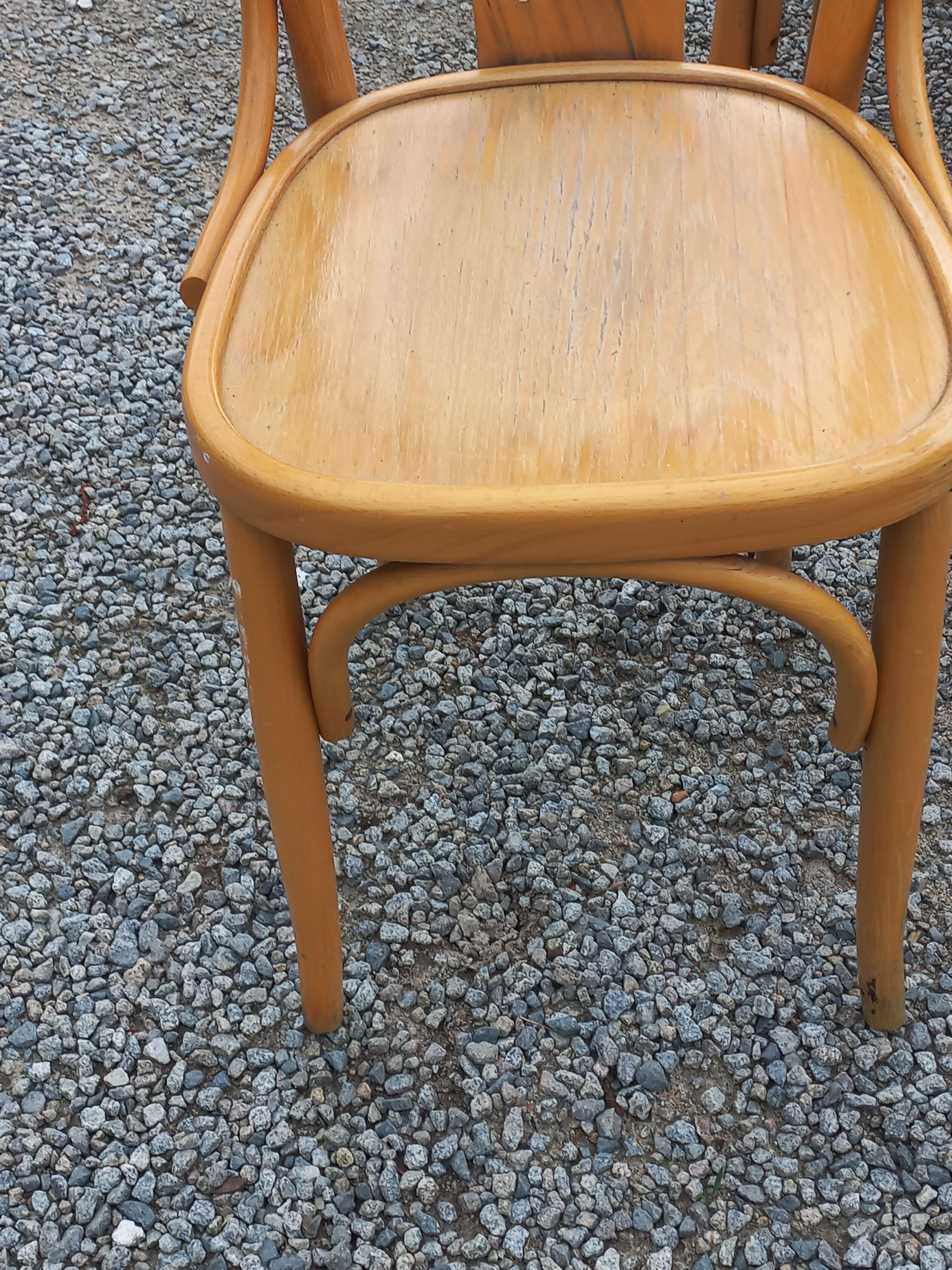 Set of 8 bistro chairs from the 50s/60
