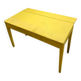 Yellow farm table