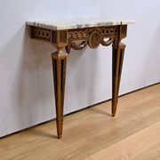 Small Carved Wood Wall Console, Louis XVI style, Napoleon III period – Mid-19th century