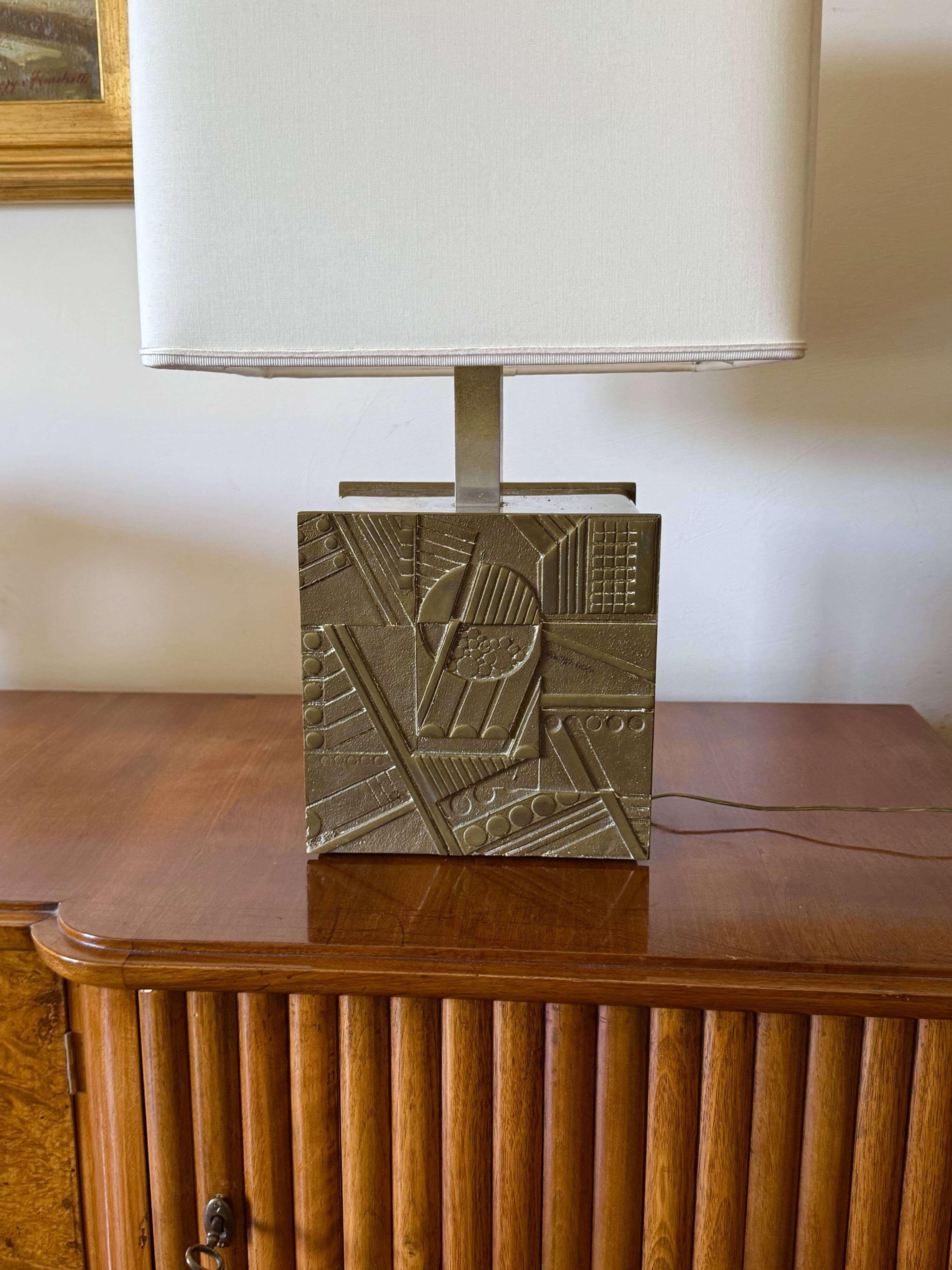 Luciano Frigerio, Hollywood Regency table lamp base, Italy 1970