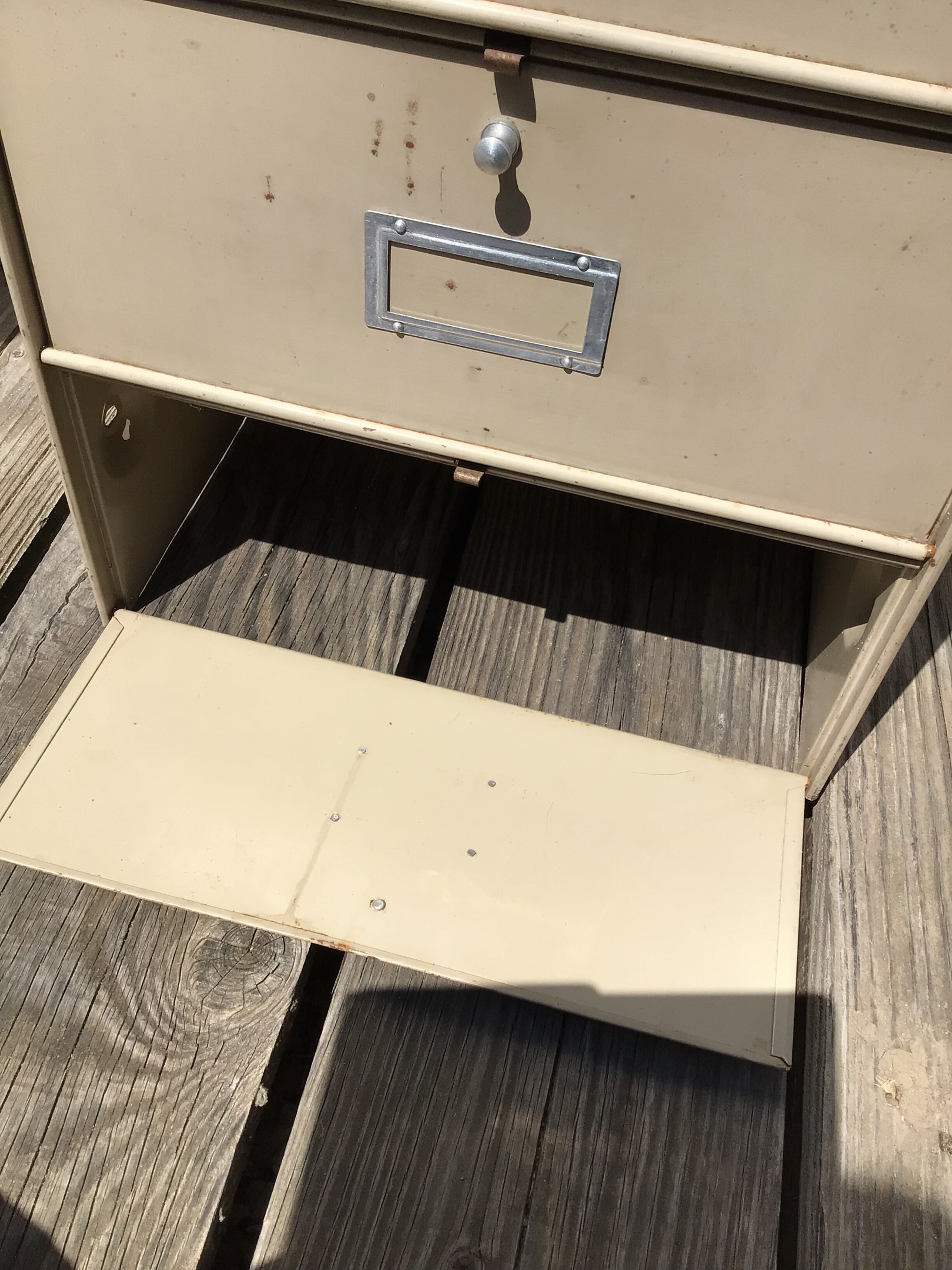 Valve cabinet Ronéo beige 5casiers